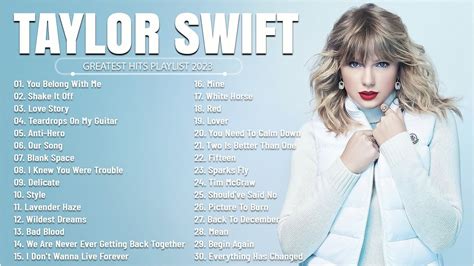 taylor swift songs